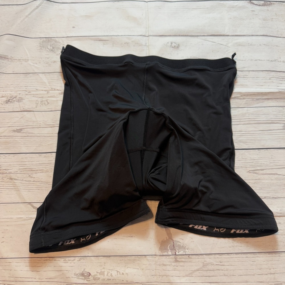 Fox Racing Cycling Shorts Black‎ Fitted Padded Bicycle Compression Men's S 28x8